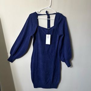 NWT Exlura Tie back body on sweater dress